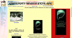 Desktop Screenshot of edition-wahrzeit.de